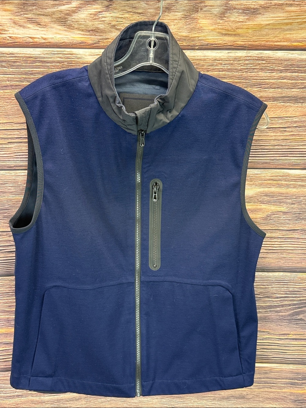 SEASE Italy Men's V12 Premium Cashmere Blend Vest Navy Blue Size S. EUC